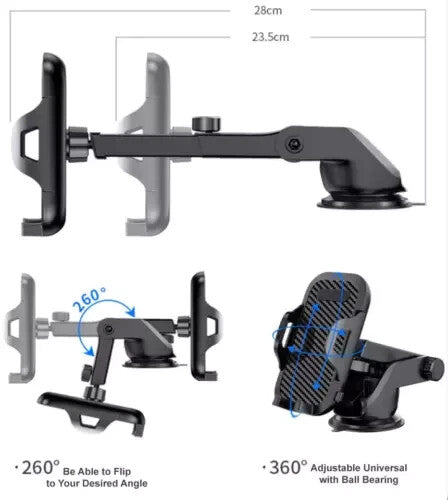 360°Car Phone Holder Universal Mount Mobile Windshield Dashboard/Air Vent desk