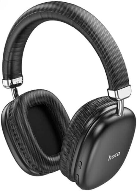 NEW HOCO W35 MAX Wireless Bluetooth Headphones Headset-90H Playtime-Black-Silver
