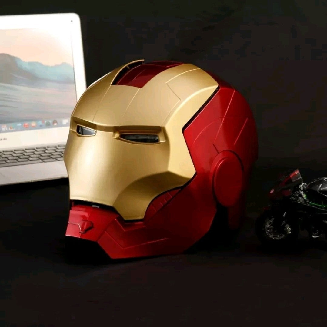 Iron Man 1:1 Cosplay Helmet Marvel Avengers Wearable Led Light Ironman Mask New