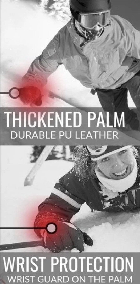 DEVEMBR Snowboarding SKI Warm Gloves Mittens Touch Screen Waterproof  S/M/L Size