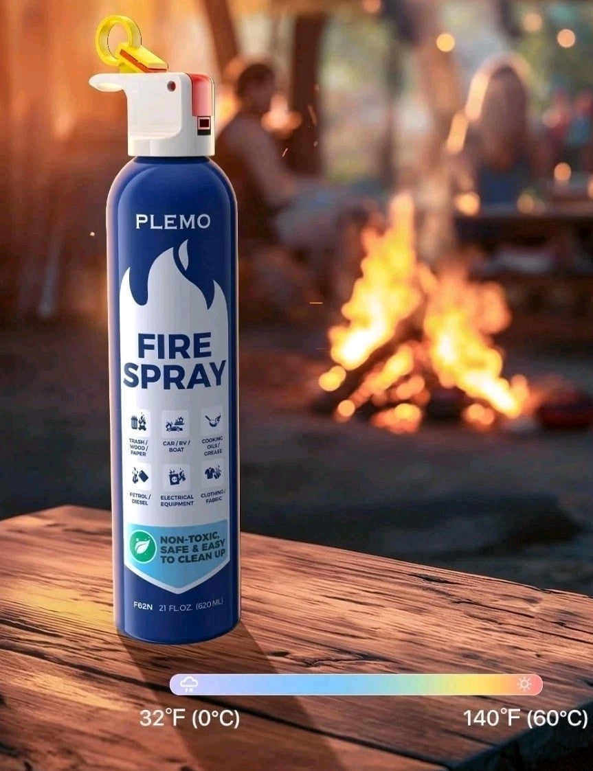PLEMO F62N Car Fire Stop Extinguisher Spray for Car, Home, Kitchen,Caravan 620ml