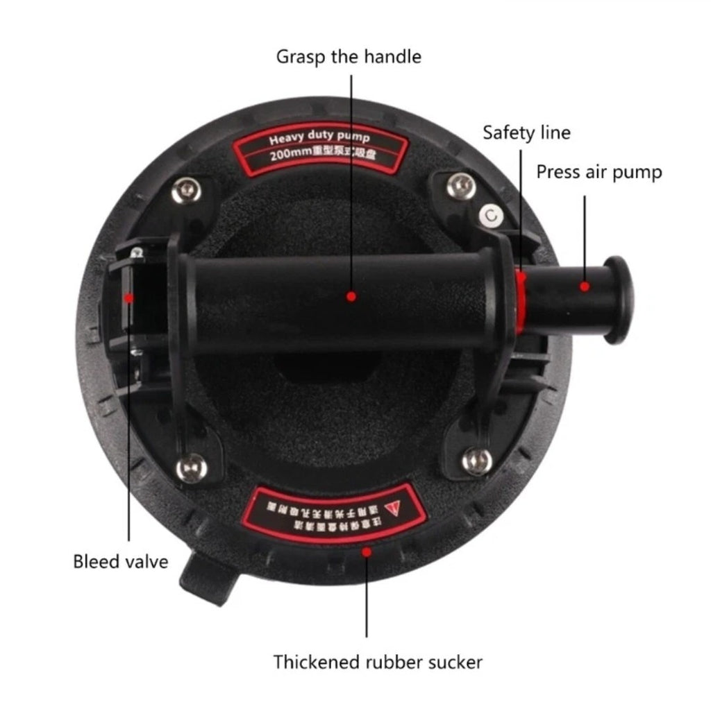 500kg Heavy Duty Suction Cup Industrial Vacuum Suction Lifter for Glass Granites