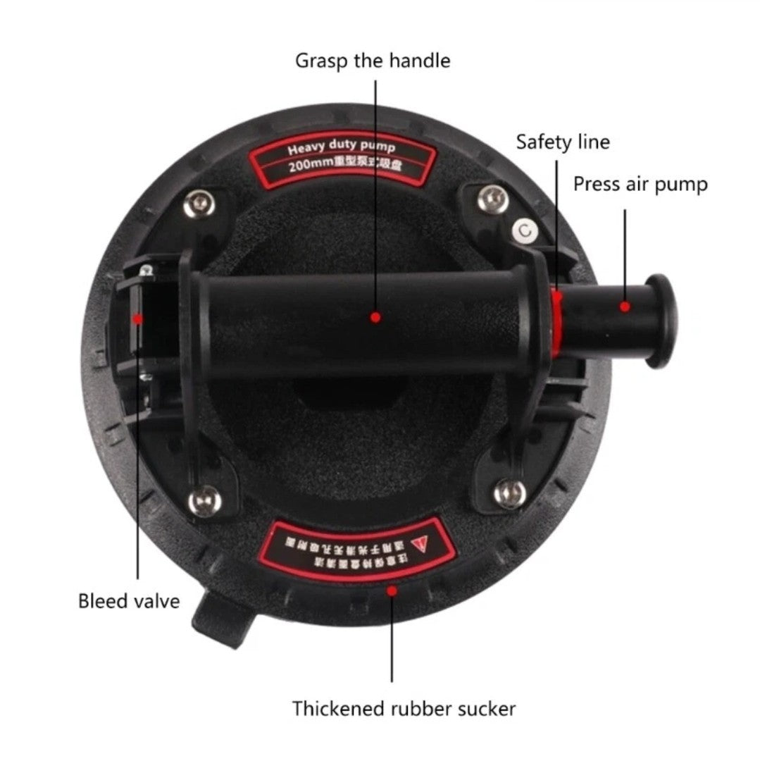500kg Heavy Duty Suction Cup Industrial Vacuum Suction Lifter for Glass Granites