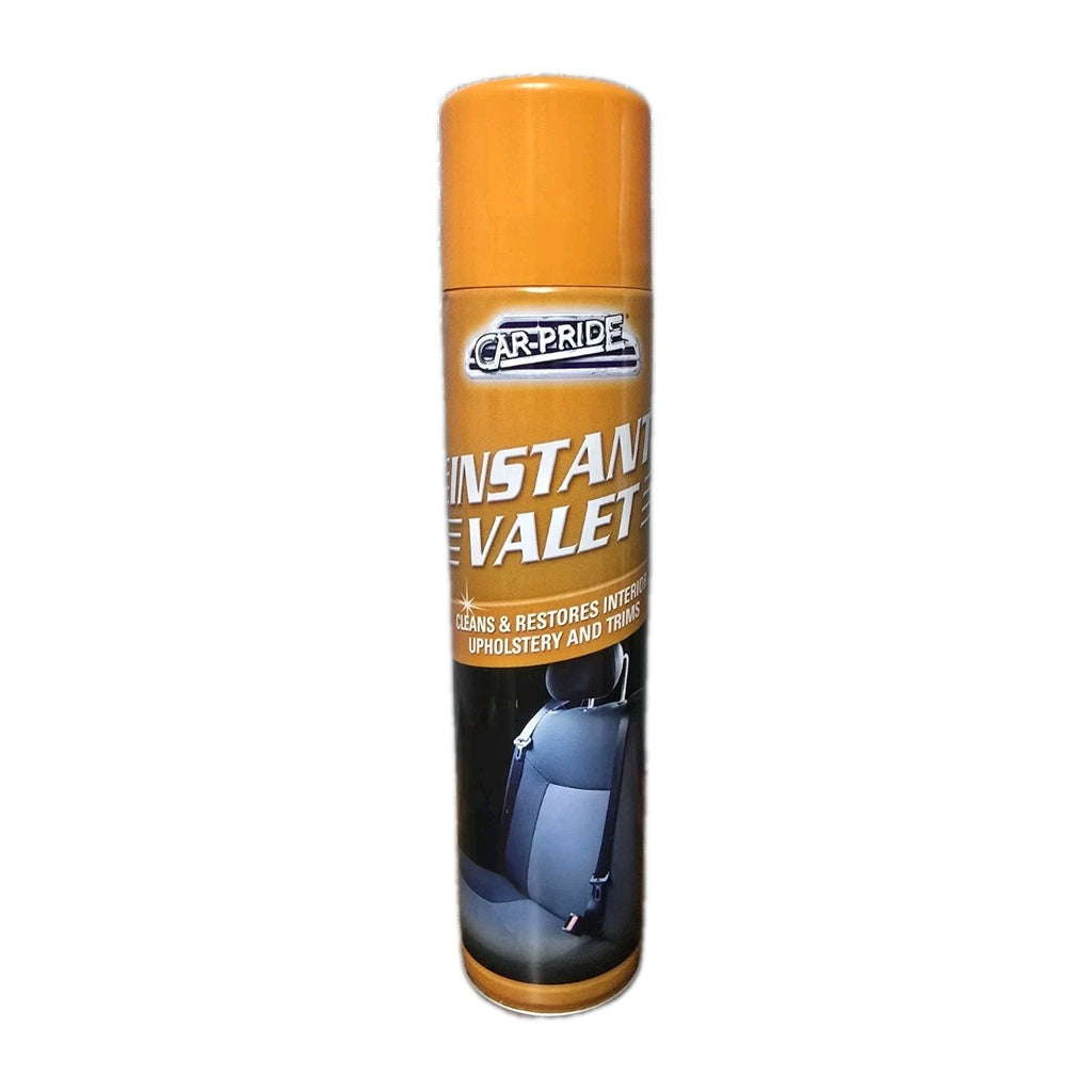 Pack of 3 Instant Valet Upholstery/Carpet . Interior Clean N Shine.Bumper & Trim