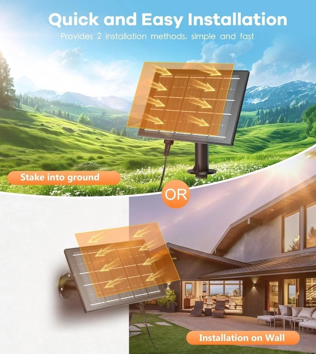 50ft solar & Usb Power outdoor garden Festoon String Light Waterproof 20 Bulbs