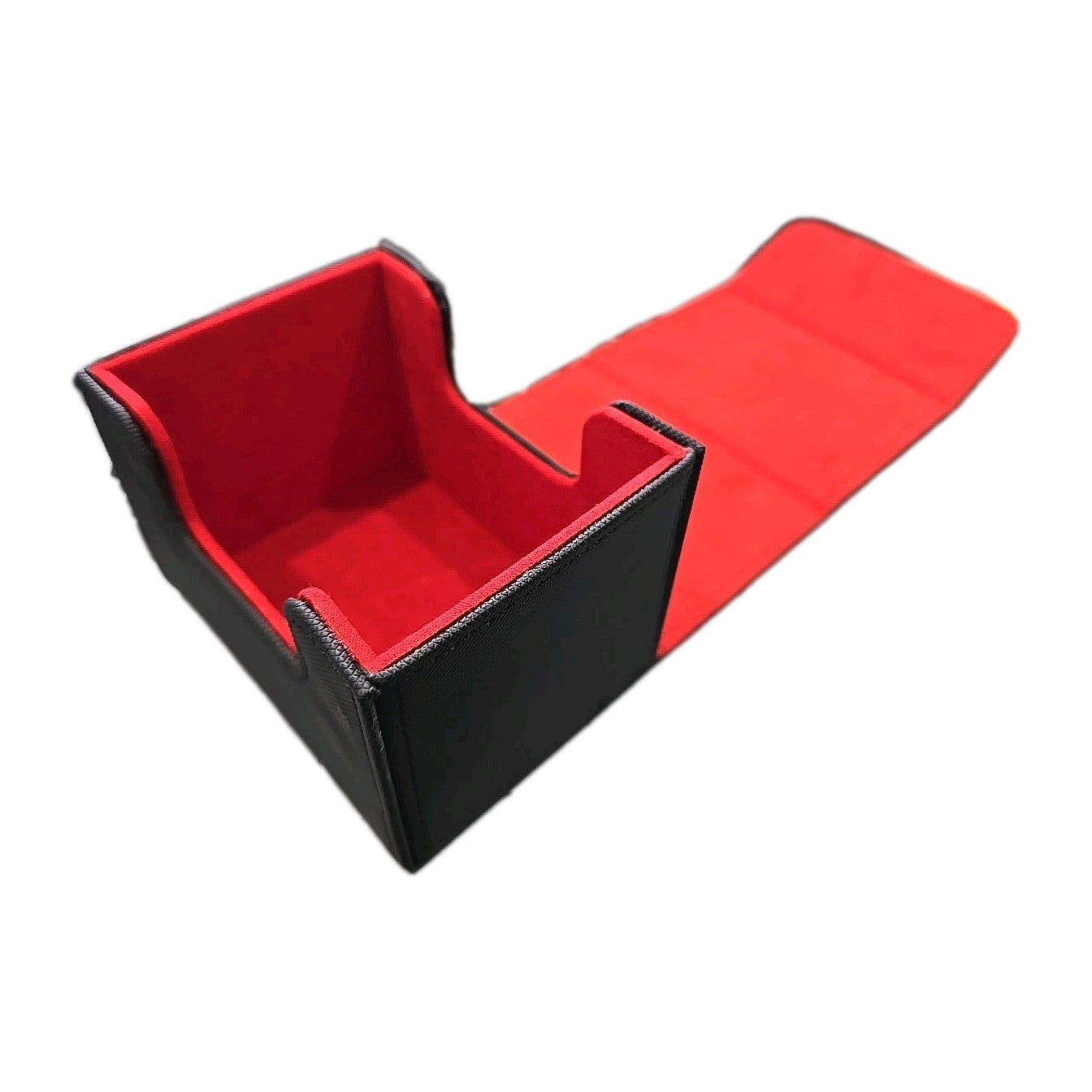 Premium Deck Boxes Card Holder - Strong Magnetic Clips - Single Black 