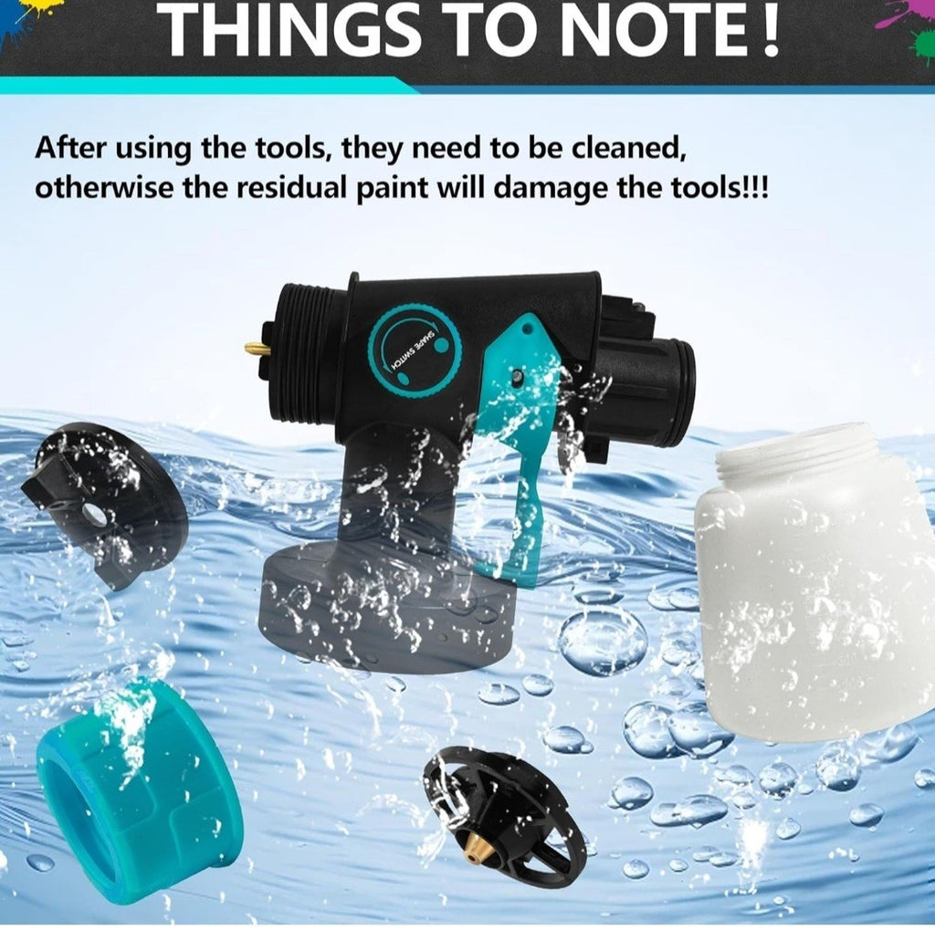 Rontaly Spray Paint Gun Portable Model HV500 + 18v Battery 