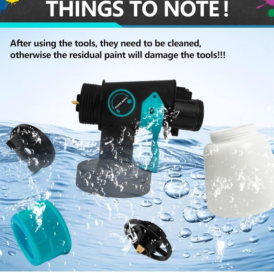 Rontaly Spray Paint Gun Portable Model HV500 + 18v Battery 
