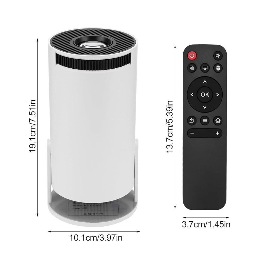 HD Ready Smart Short Throw WiFi Bluetooth Portable Mini Projector