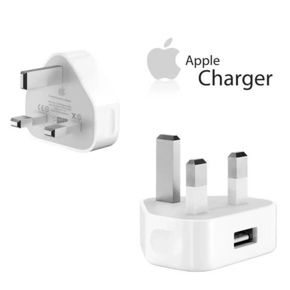 100% Genuine Apple Charger Plug & Data Cable Apple iPhone 5 6 7 8 X XR 11 12 13