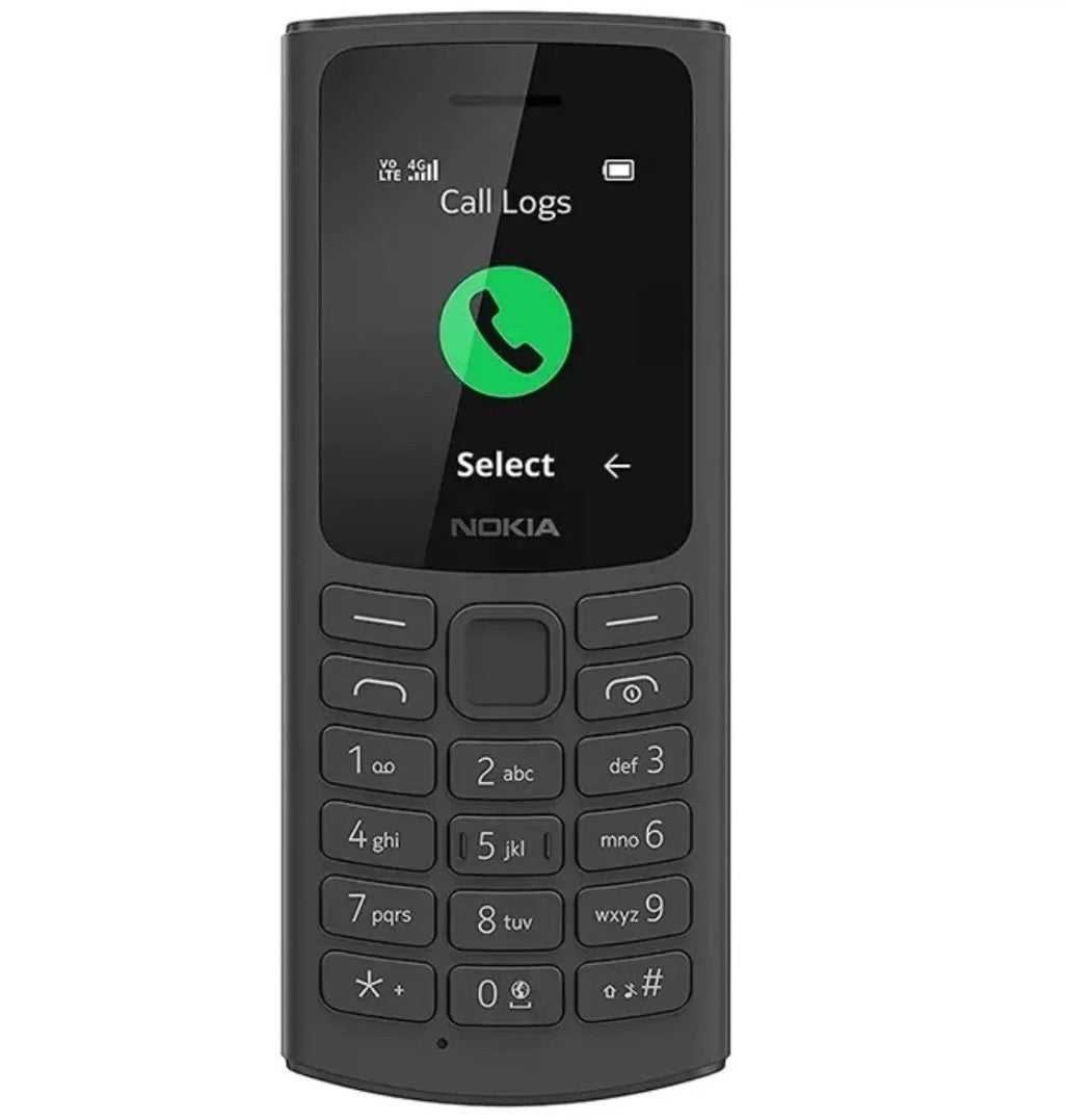 Genuine Nokia 105 Dual Sim Charcoal Unlocked 1.8” Simple Button Phone New Sealed
