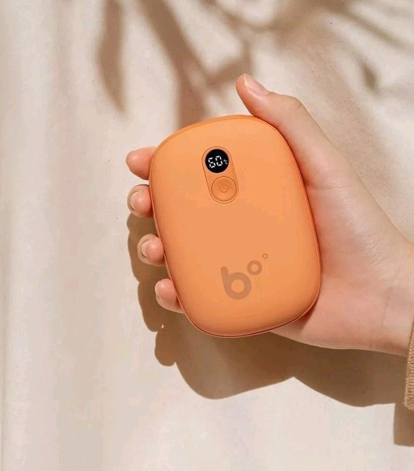 JISULIFE 5400mAh Rechargeable Hand Warmer Power Bank Portable – 3 Heat Levels