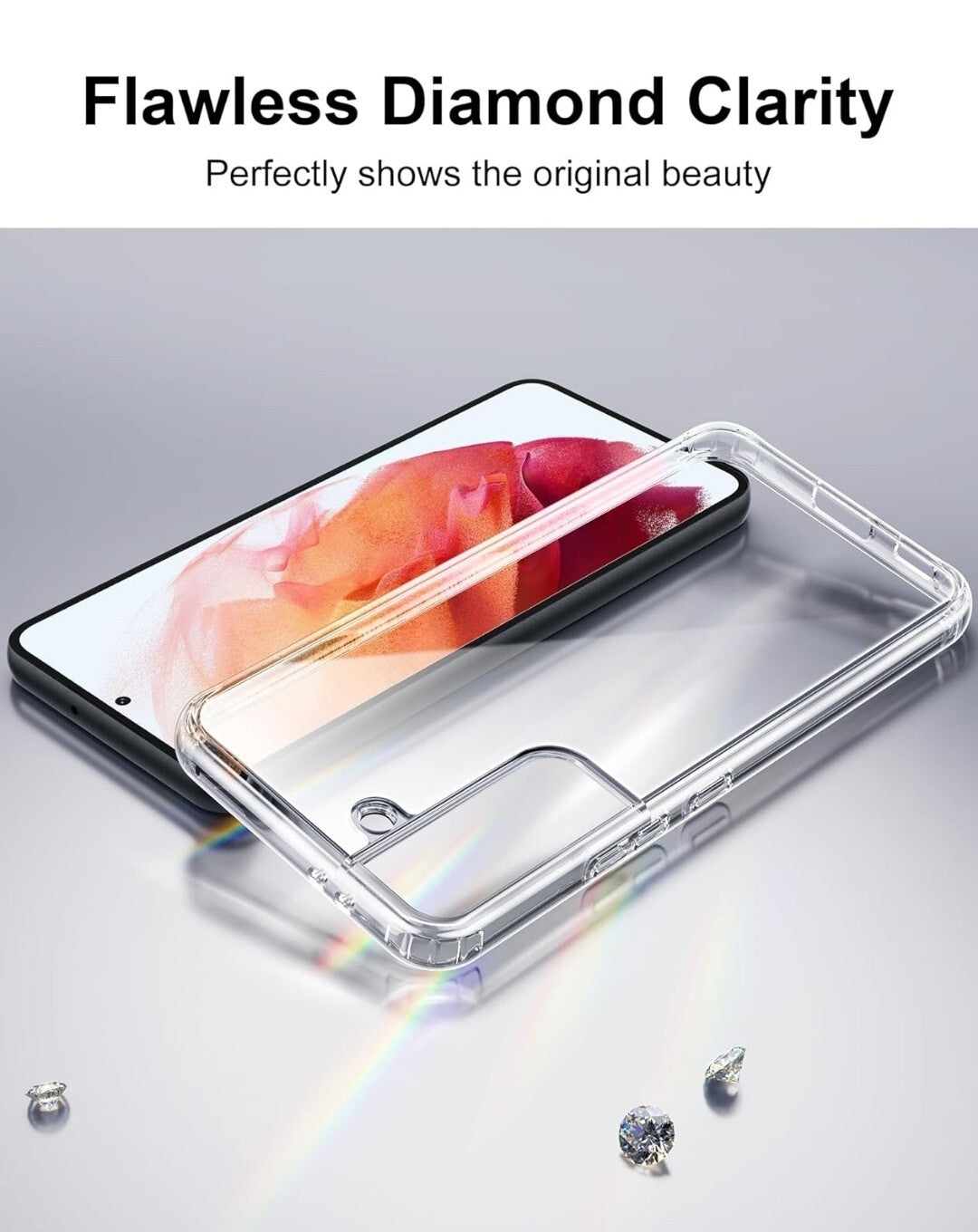 Samsung Galaxy S21 5G 6.2" Hoomlin Clear Case Back Cover Anti-Scratch,Shockproof