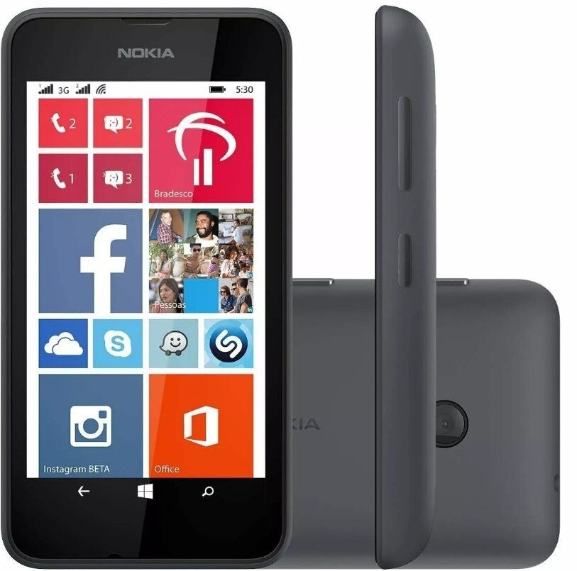 Nokia Lumia 530 Unlocked 3G Windows Smartphone Black, Brand New. No Box