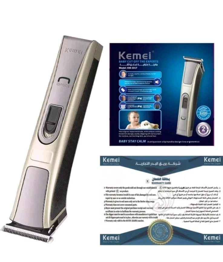 Professional Hair Trimmer Soft Baby Cut 4 Attachments Rechargeable