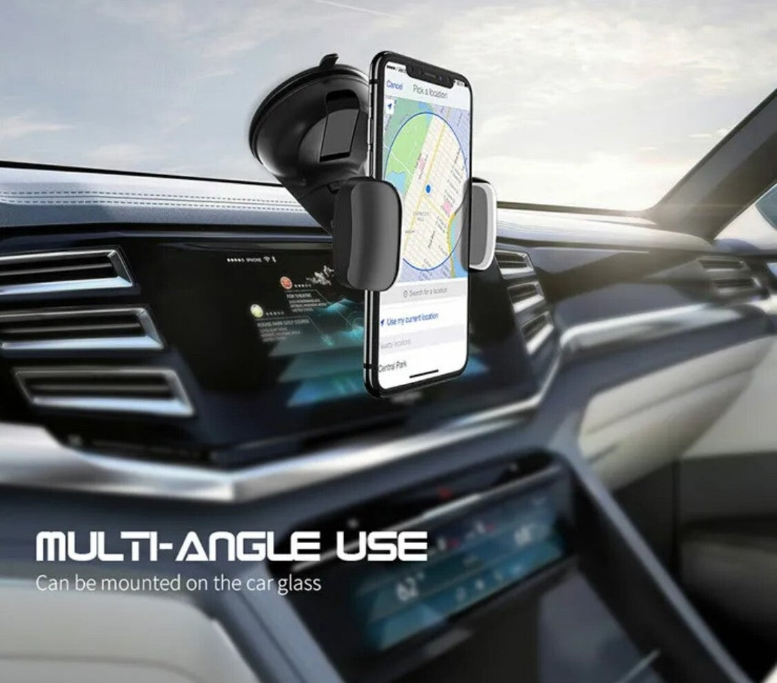 Car Phone Holder, In Car Suction Dash Windscreen Universal Mount 360