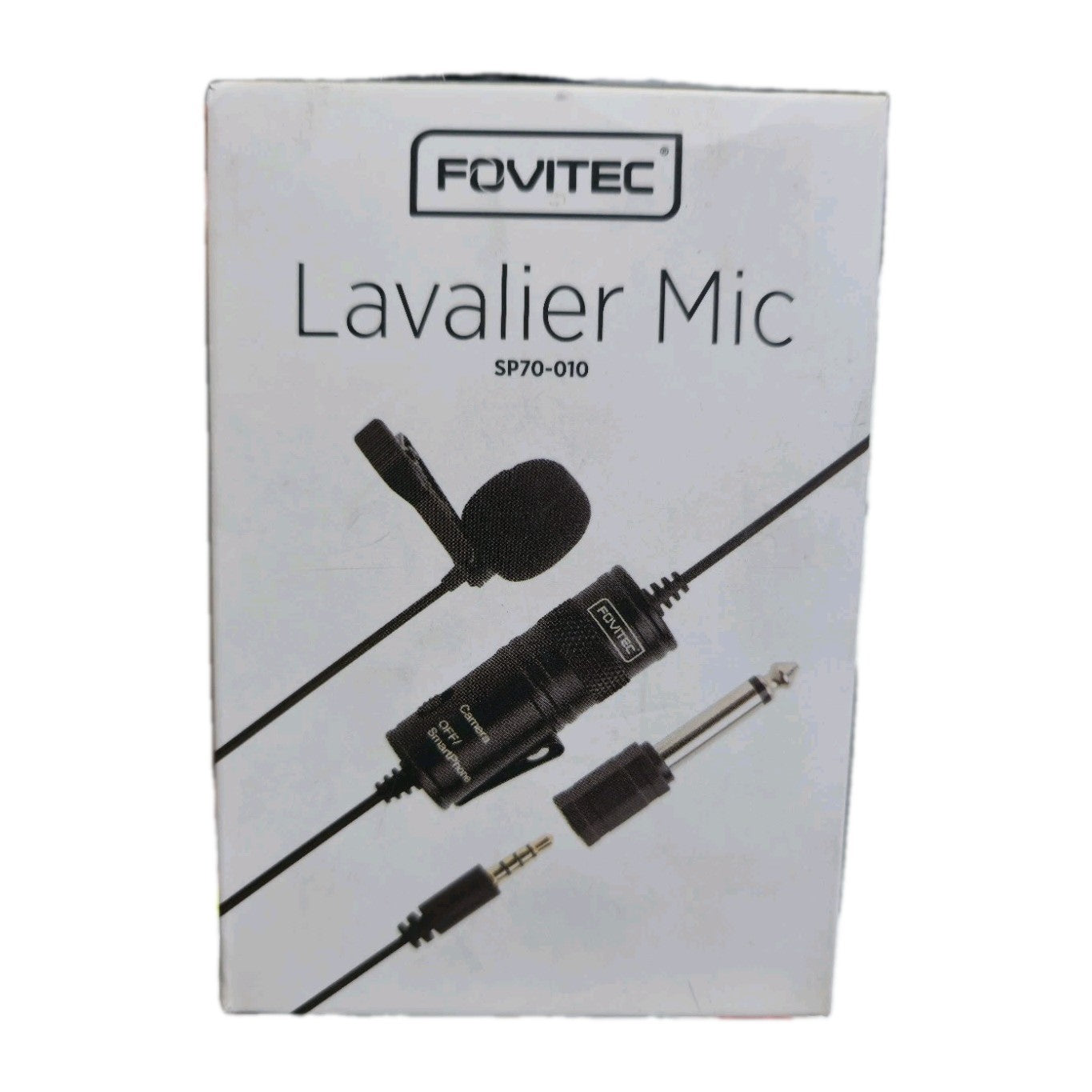 Fovitec Clip On Microphone for TikTok, YouTube, Podcast & DSLR Cameras,Phones