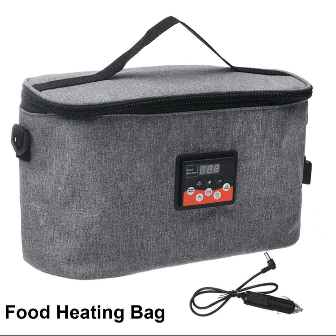 Portable 8L 12V Car Food Heating Bag Warmer Container LCD Digital Temp Display
