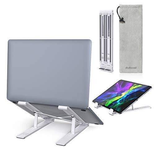 Adjustable Laptop Stand Portable Folding Aluminium Alloy For All Laptop, Ipads
