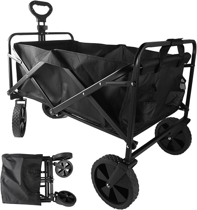Heavy Duty Foldable Camping Outdoor Garden Trolley Cart Wagon Truck Wheelbarrow