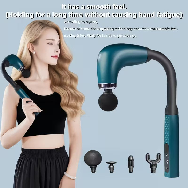 Massage Gun with Extended Handle – Deep Tissue Percussion Back & Neck Massager