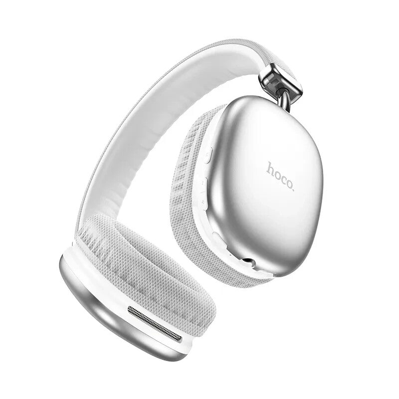 NEW HOCO W35 MAX Wireless Bluetooth Headphones Headset-90H Playtime-Black-Silver