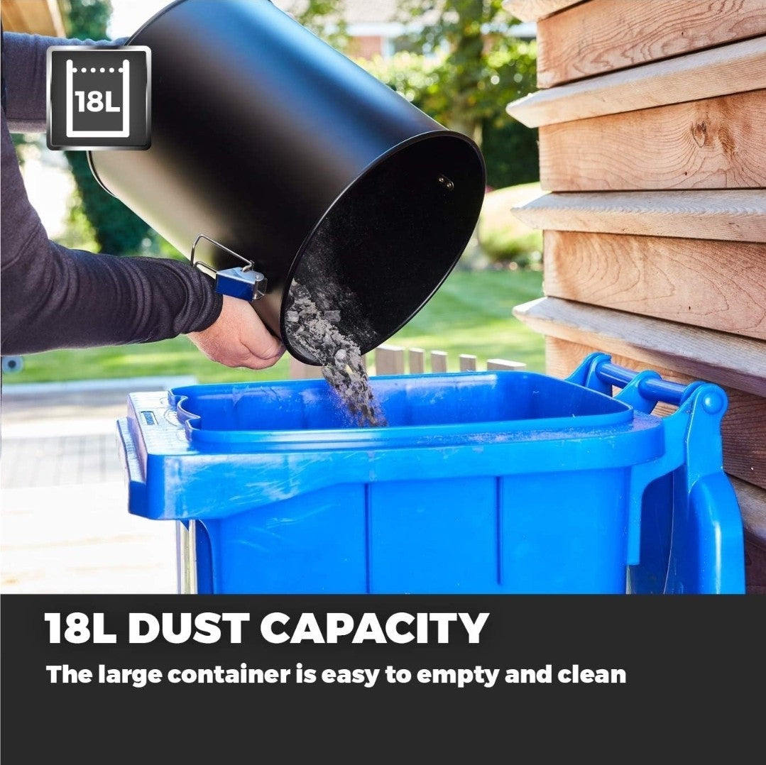 Tower TAV10 Ash 18L Powerful Vacuum Cleaner with HEPA Filter Ultra Lightweight 