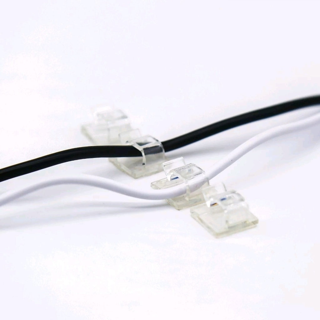 TRIXES 50PCS Cable Clips - Self Adhesive Clear Plastic Clips for Wires