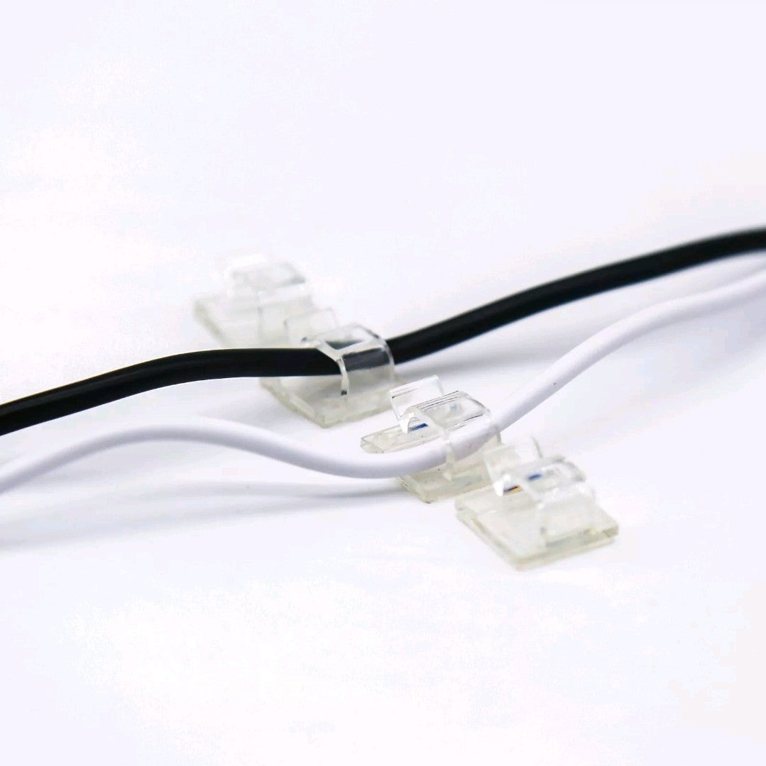 TRIXES 50PCS Cable Clips - Self Adhesive Clear Plastic Clips for Wires