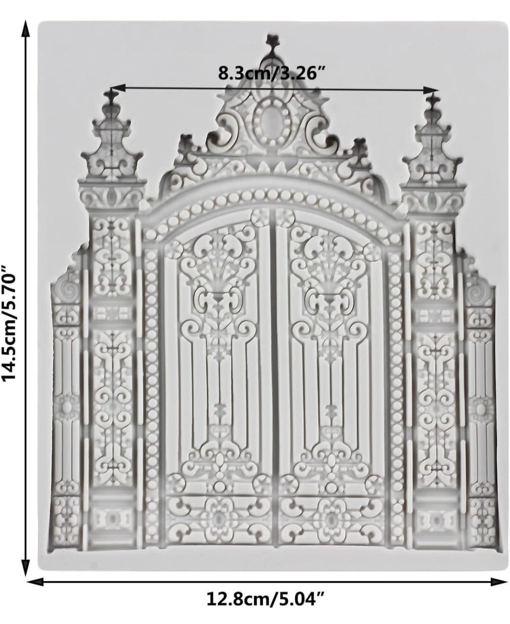 Castle Gate Silicone Fondant Mold For Cake Decorating/ Cupcake Topper 