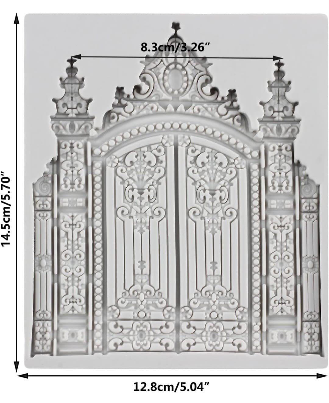 Castle Gate Silicone Fondant Mold For Cake Decorating/ Cupcake Topper 