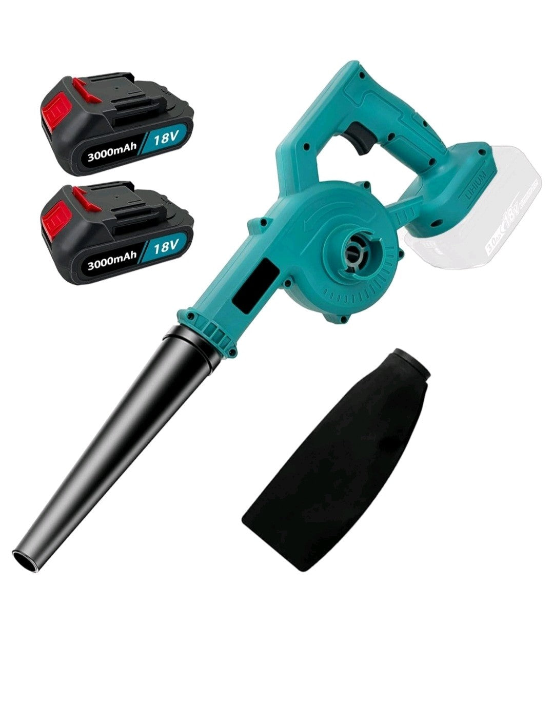 18V Rechargable Cordless Leaf Blower & Vacuume For Garden x2 Batteries Included