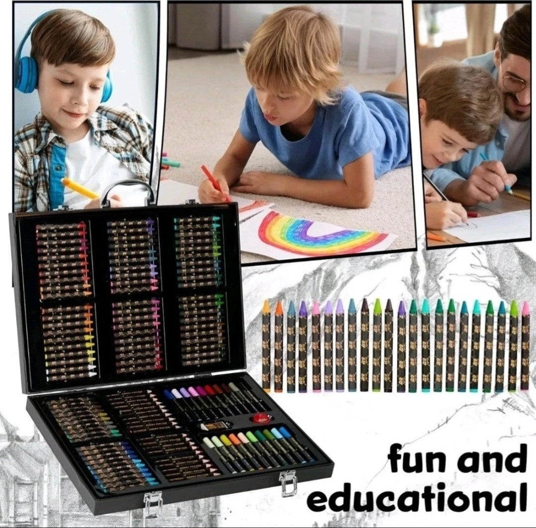 Harry Potter Art Case Large 130-Piece Colouring Crayons Set for Kids Present 