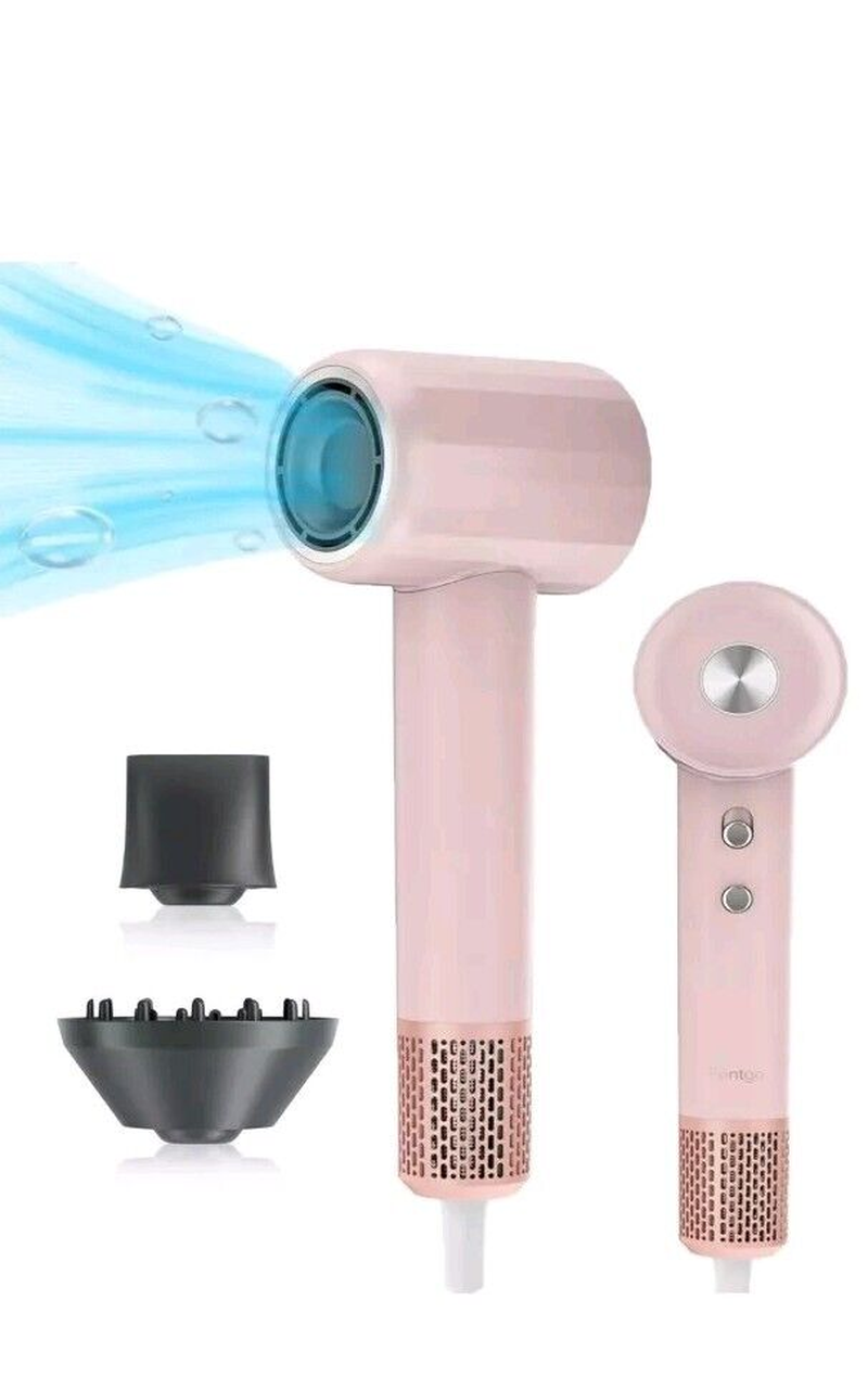 Professional Fentgo High Speed Hair Dryer with Diffuser,Ion Blow Dryer Brushless