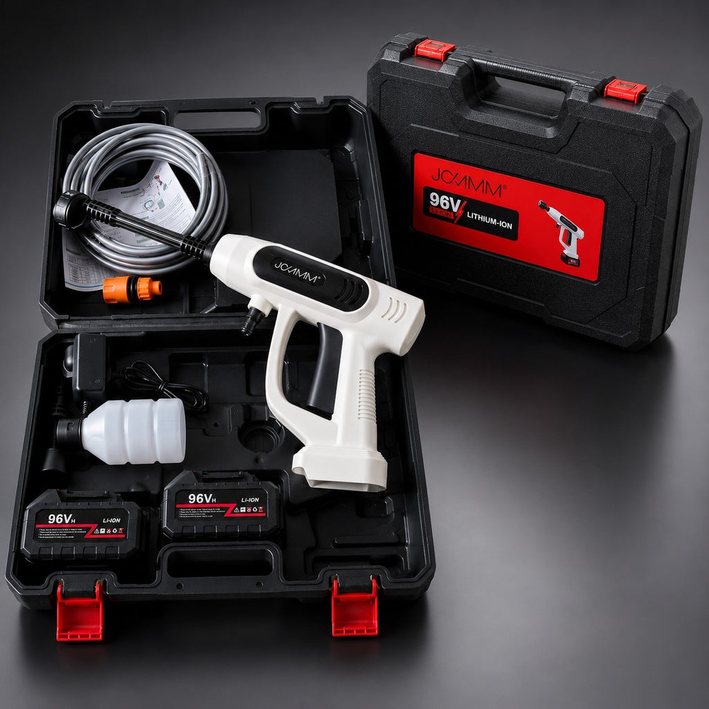 96V Cordless Pressure Washer Portable High Power Jet Wash Cleaner Kit X2 Battery