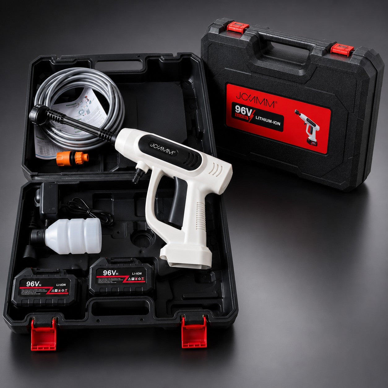 96V Cordless Pressure Washer Portable High Power Jet Wash Cleaner Kit X2 Battery