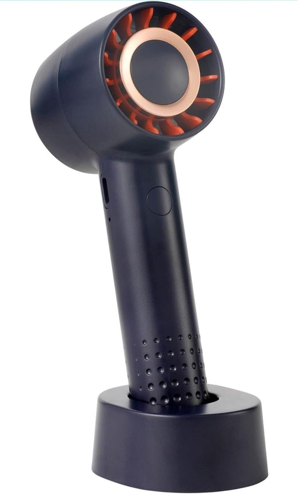 Portable Pocket Size Mini Handheld Rechargeable Fan In Blue  Indoor-Outdoor-Home