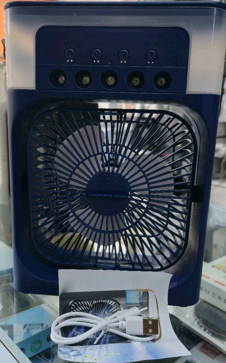 Portable Mini Air Cooler Mist Fan Humidifier – 3-in-1 Cooling Power for Any Room