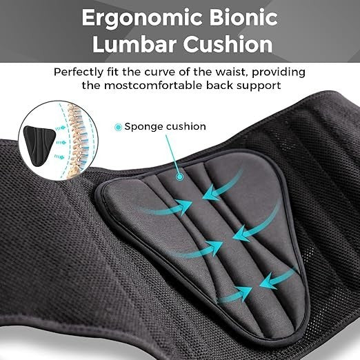 YAHA Lower Back Brace Support Belt, Pain Relief, Heavy Lifting-Adjustable-Unisex