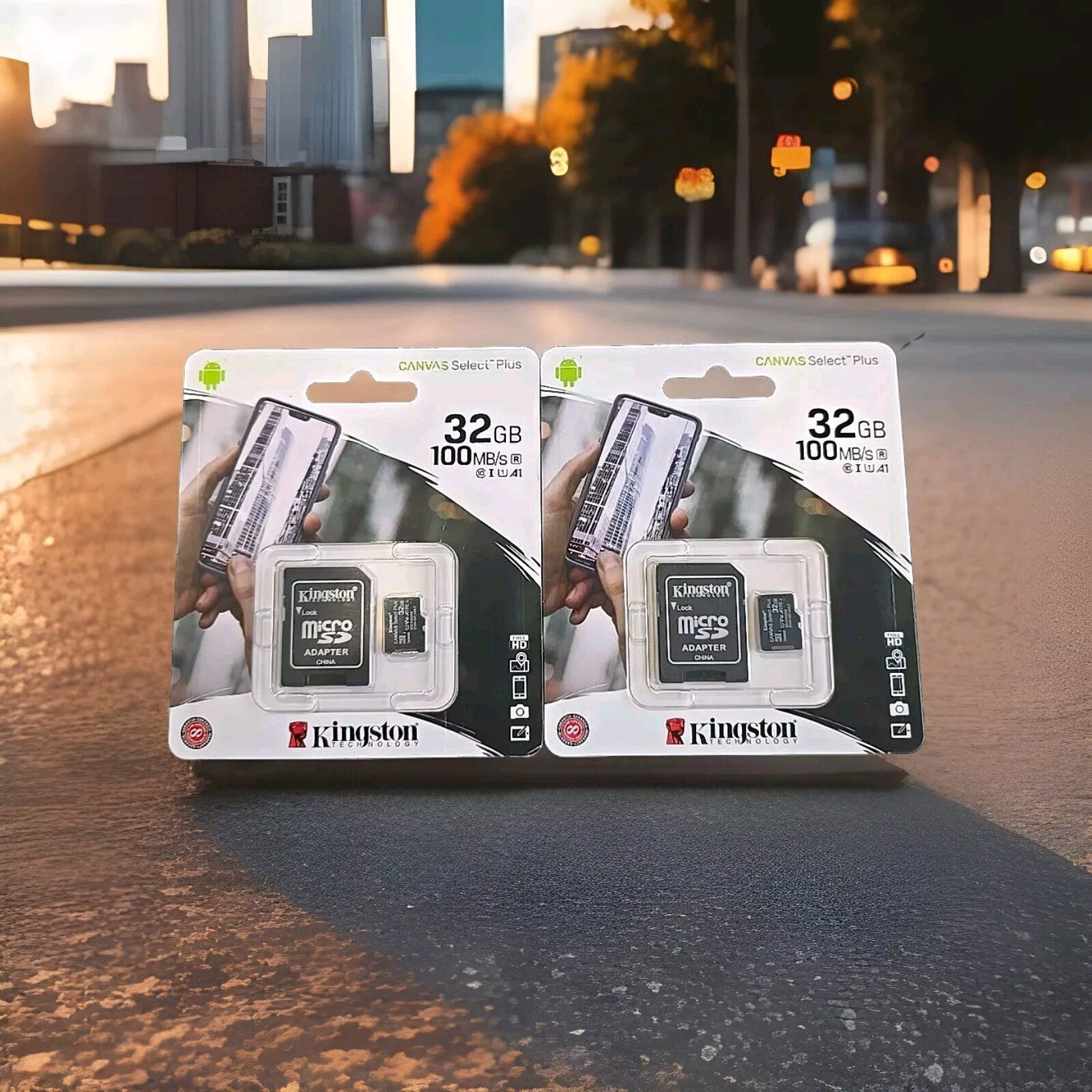 2x New Genuine Kingston 32gb Micro SD Memory Card SDHC SDXC Card TF Class 10