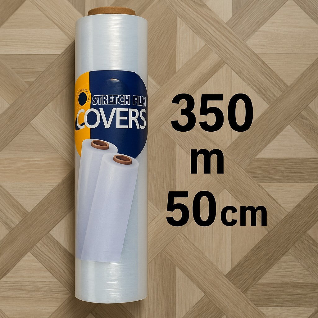 Wraping Roll Stretch Film, Cling Film 50cm x 350m | 23 Micron Strong Heavy-duty 