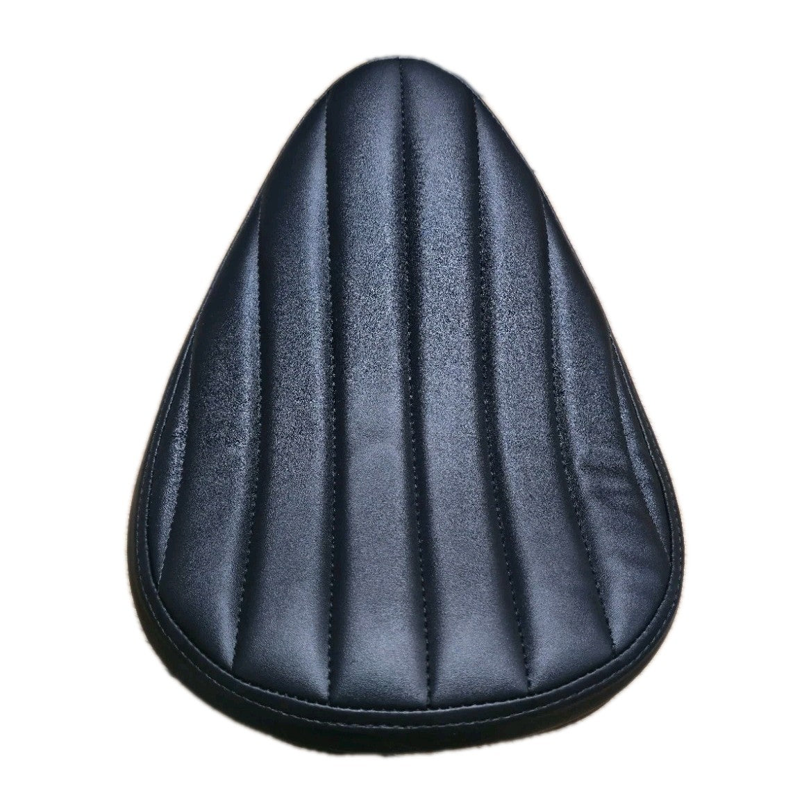 Motorcycle Leather Solo Seat - Black Tuck n Roll New For Motorbike 