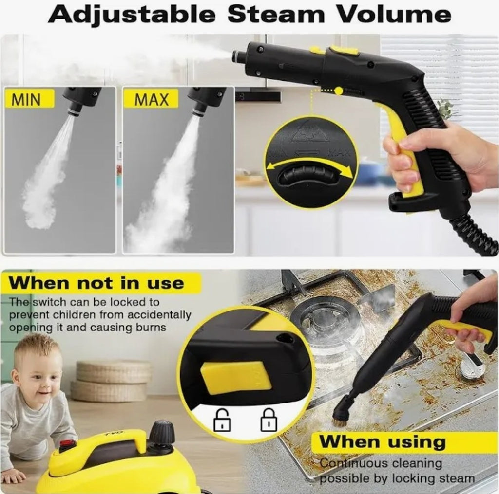 Multi-Purpos TVD Steam Cleaner SW-608 & Steam Mop for Floor Cleaning Accessories