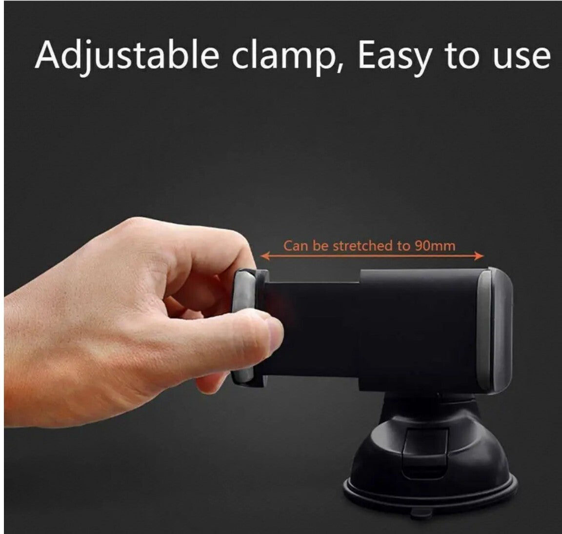 Car Phone Holder, In Car Suction Dash Windscreen Universal Mount 360