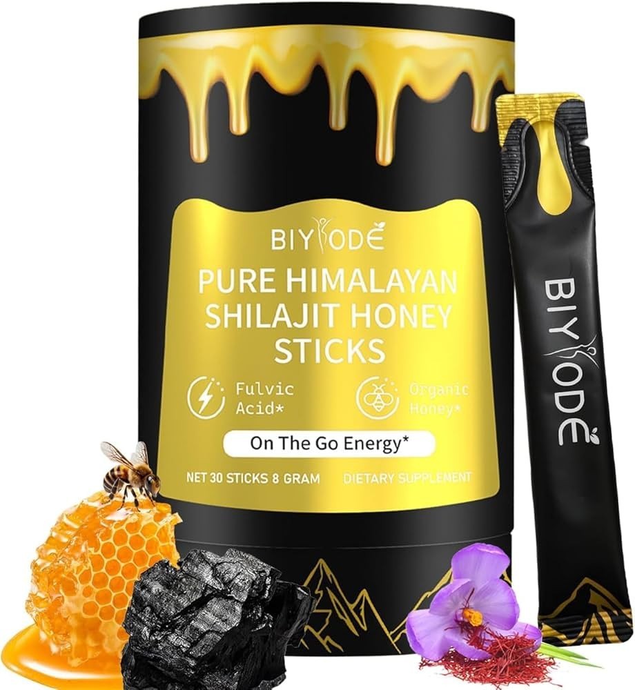 Biyode Himalayan Shilajit Organic Honey Sticks Manuka Honey FAST 100% VEGAN