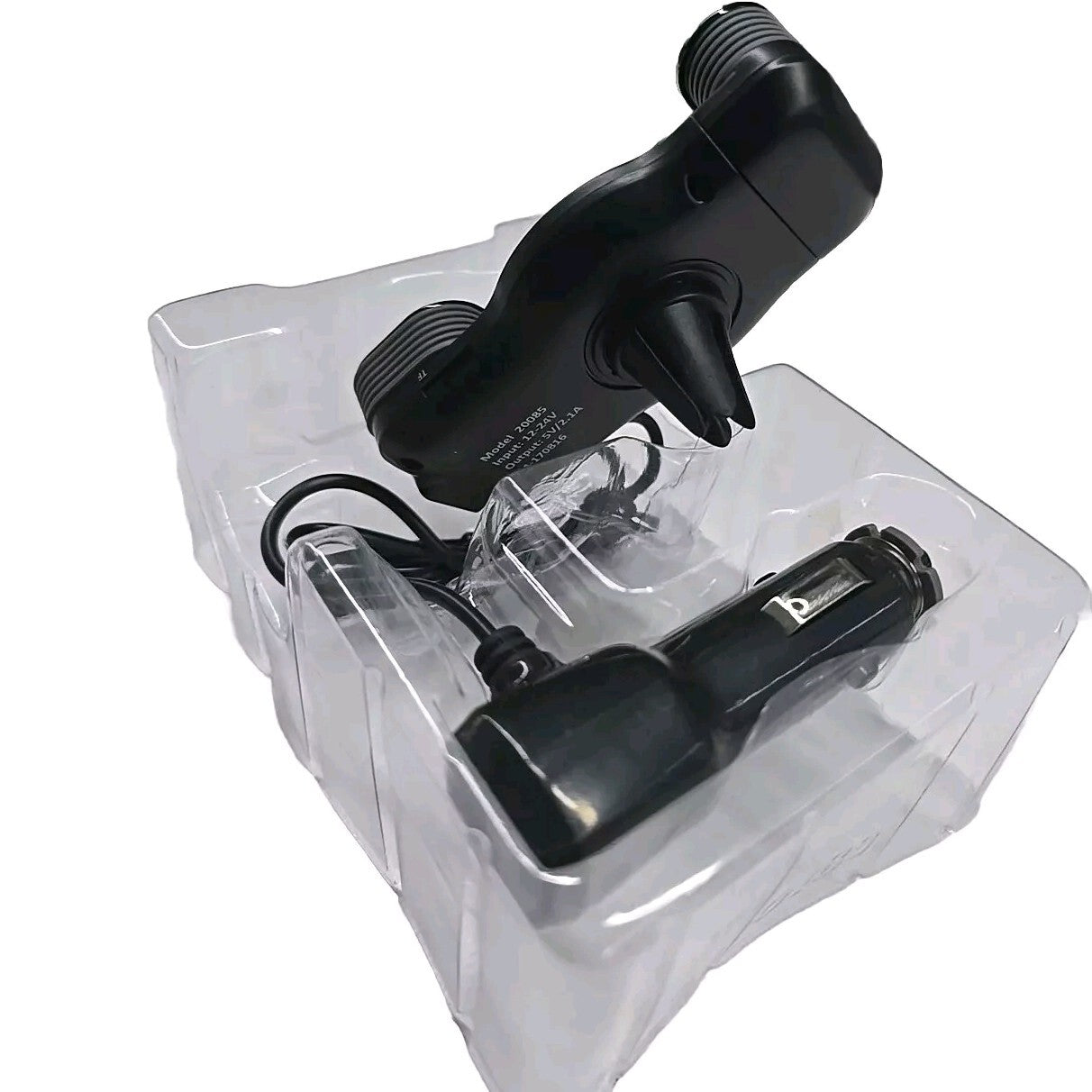 2In1 Wireless Bluetooth FM Transmitter Car Kit Air Vent Phone Holder USB Charger