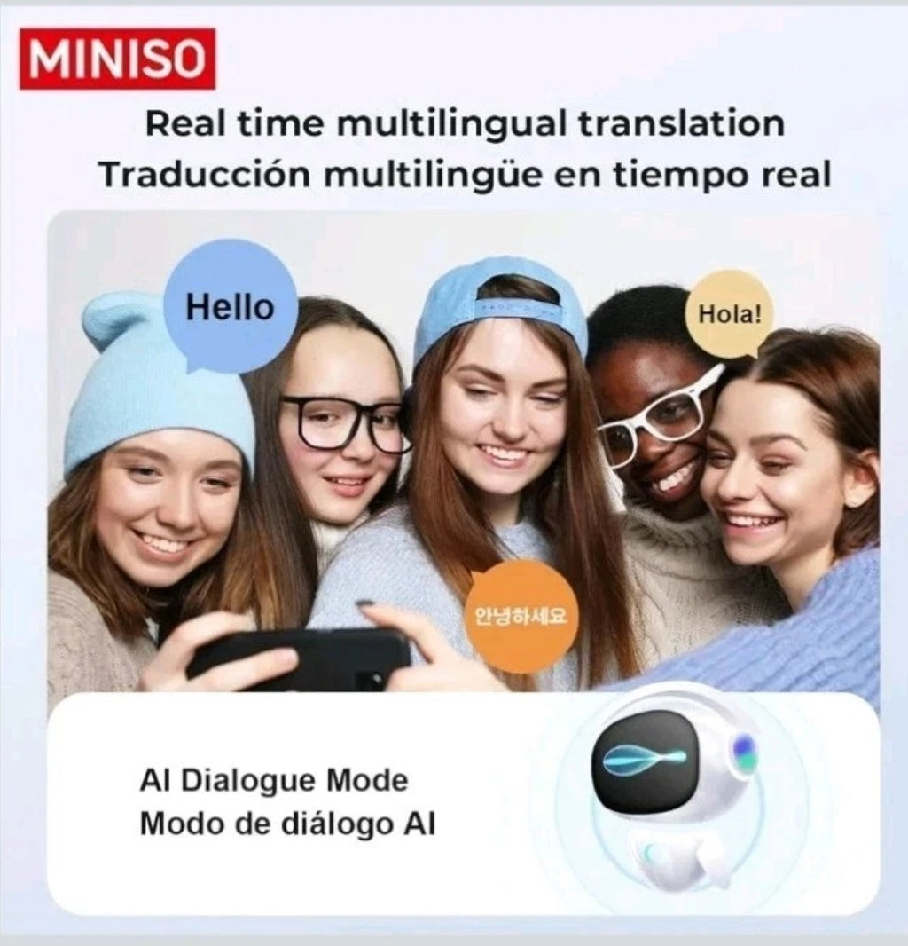 MINISO X30 Wireless AI Translation Earbuds Open Ear Bluetooth Headphones 30H