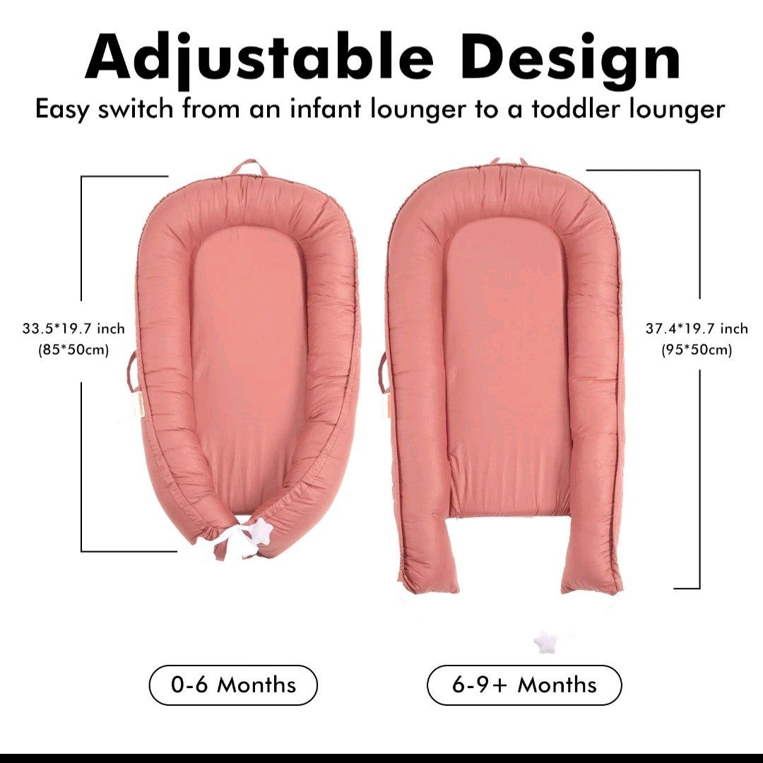 Baby Pod Nest Newborn Reversible Cocoon Bed Newborn Cushion UK BLUE