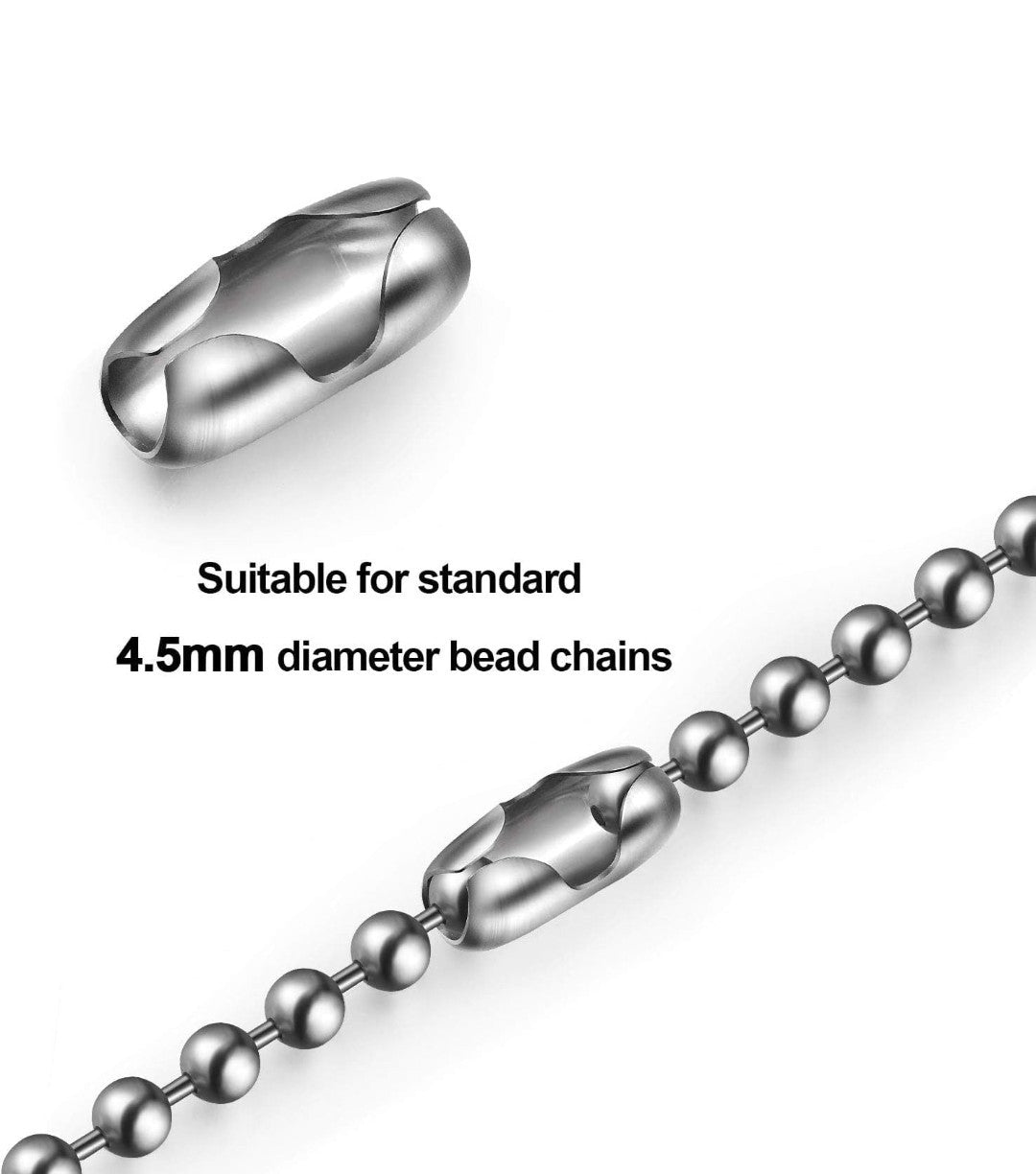 Blind Chain Connectors, Ball Chain Connectors for Roller, Stainless Steel- 10Pcs