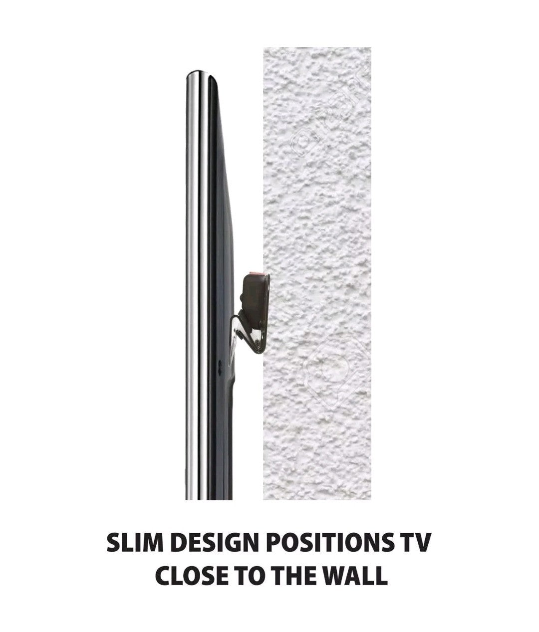 SANUS SimplySafe Fixed Slim TV Wall Mount for 47"-80" Sreens - Black Heavy Duty 